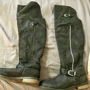 Black Knee-High Boots size 9